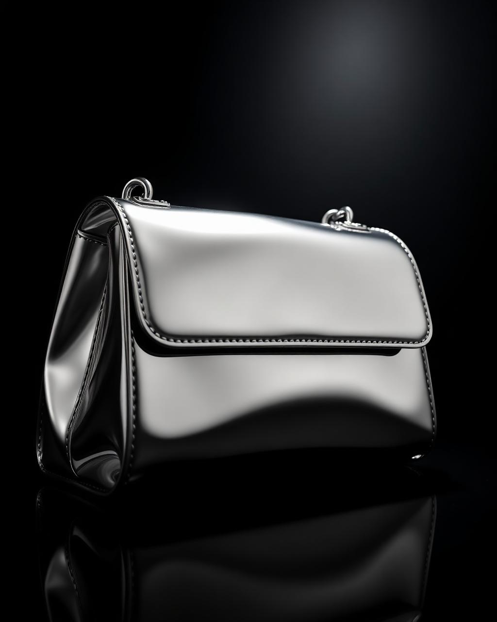 Chrome Liquid Shoulder Bag