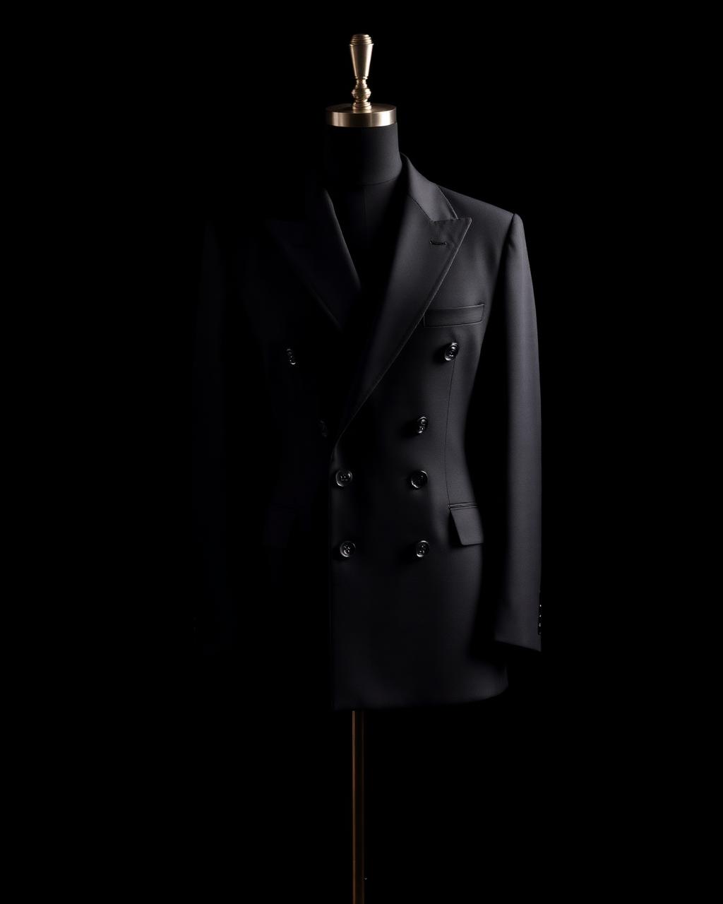 Nero Double-Breasted Suit